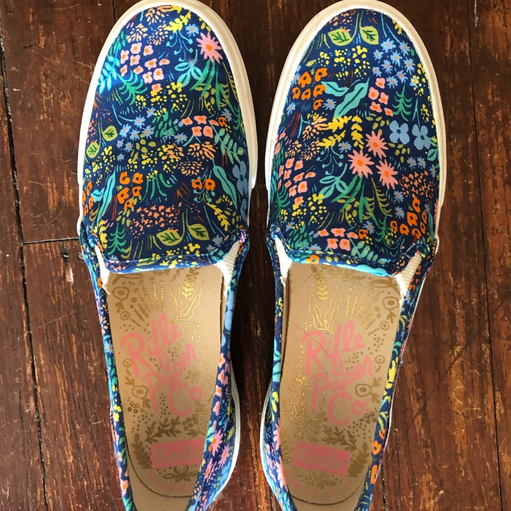 Keds x Rifle Paper Co Double Decker Meadow Slip On